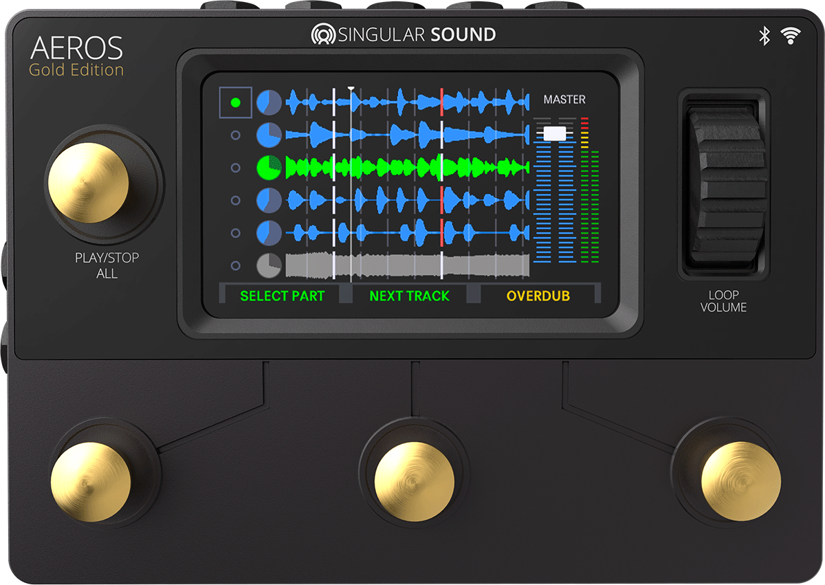Aeros Loop Studio Gold Edition Stereo Looper Pedal