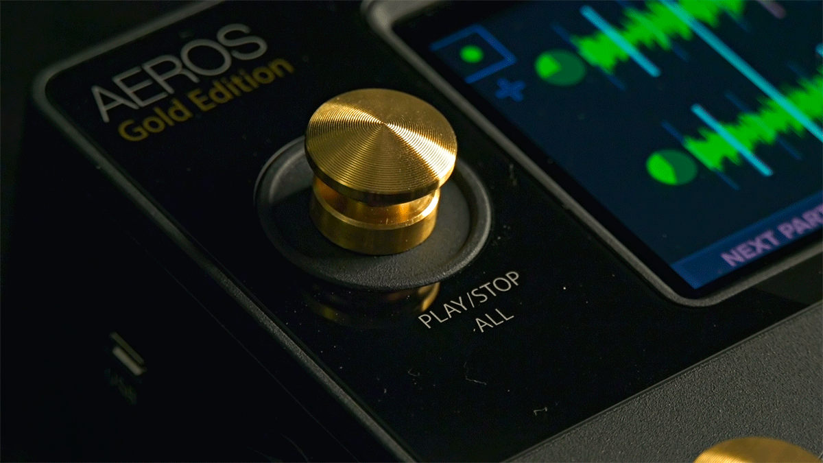 Aeros Loop Studio Gold Edition Stereo Looper Pedal