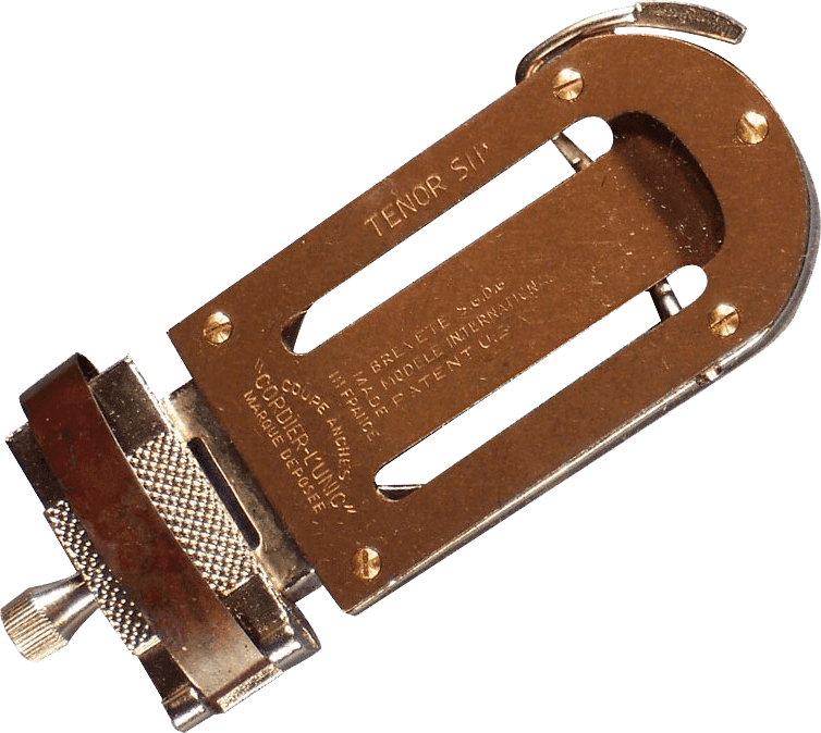 Baritone sax reed cutter