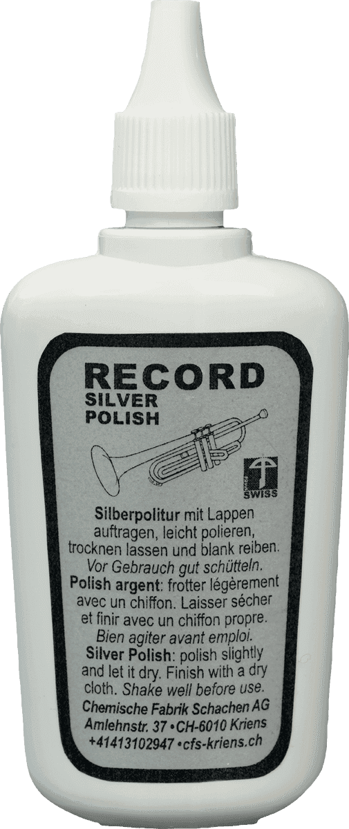 Polish for silver instruments