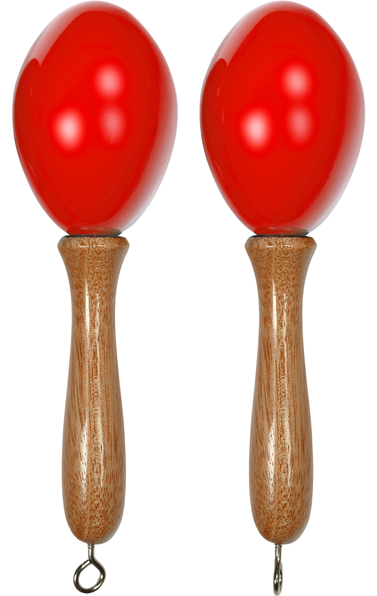 Pair Maracas red