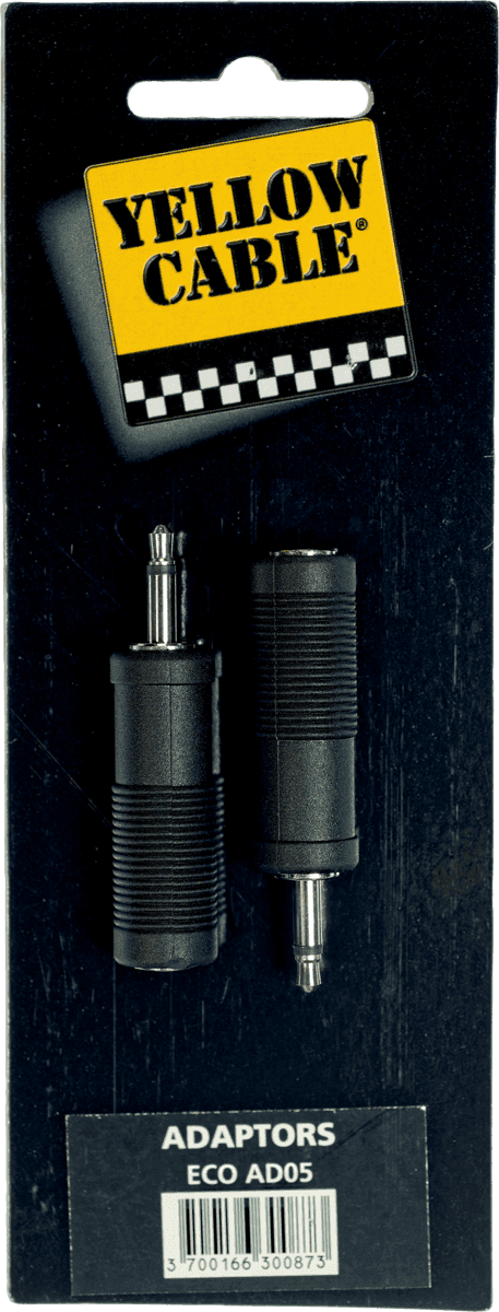 3.5 mm jack to 1/4 female jack adapter - set of 2