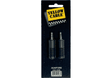 3.5 mm TRS jack to 1/4 female TRS jack adapter - set of 2