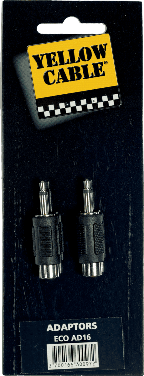 3,5 mm jack to rca female adapter - set of 2
