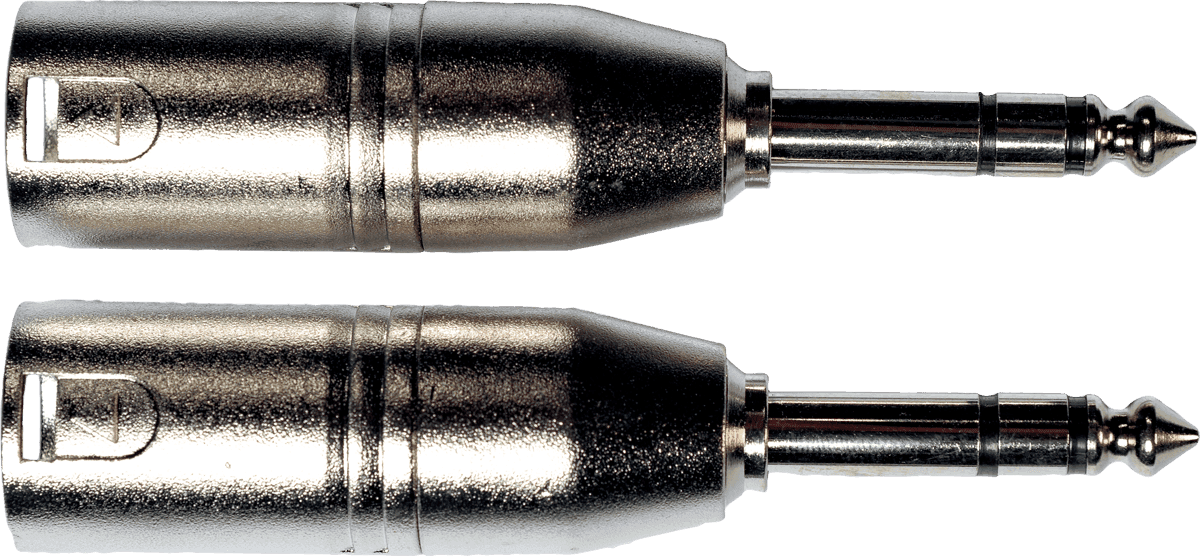 AD27 1/4 TRS jack to xlr adapter - set of 2