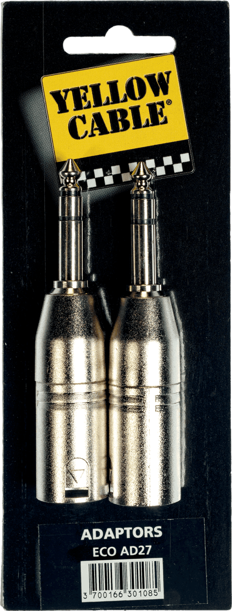 AD27 1/4 TRS jack to xlr adapter - set of 2