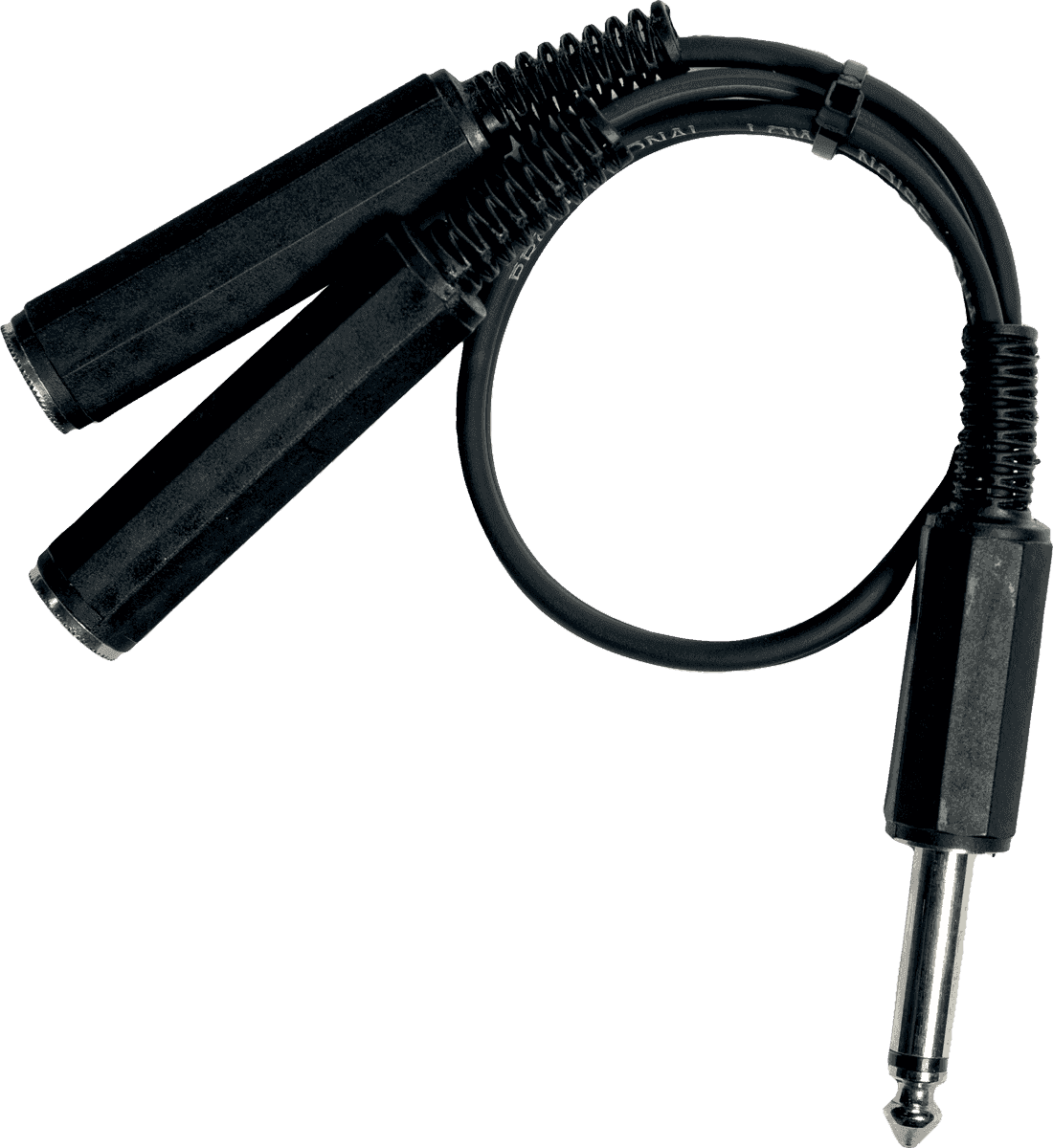 2 x 1/4 female jack to 1/4 jack cable - 0,05 m  