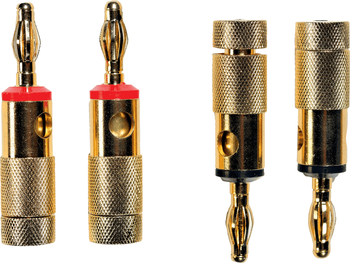 Banana plugs - set of 2x2