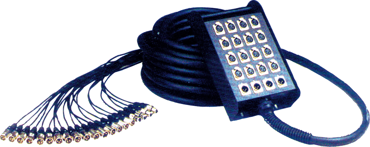 Multicore cable with stage box 16 xlr + 4 xlr - 16ft/5m