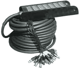 Multicore cable with stage box 24 xlr + 4 xlr - 100ft/30m