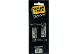 Angled chrome 1/4 jack - set of 2