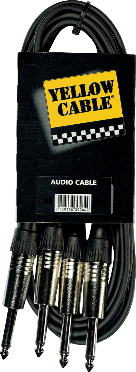 2 x 1/4 jack to 2 x 1/4 jack cable 20ft/6m
