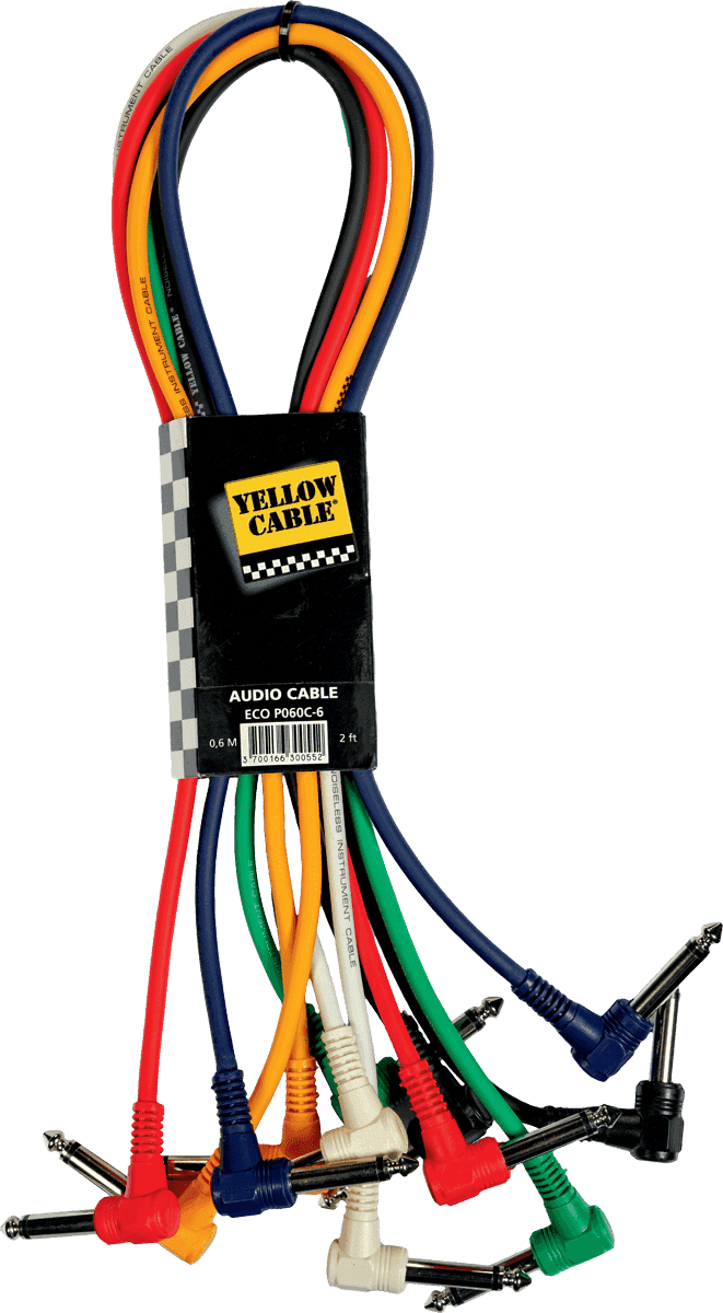 PATCH CABLE JACK ANGLE 60CM X6 