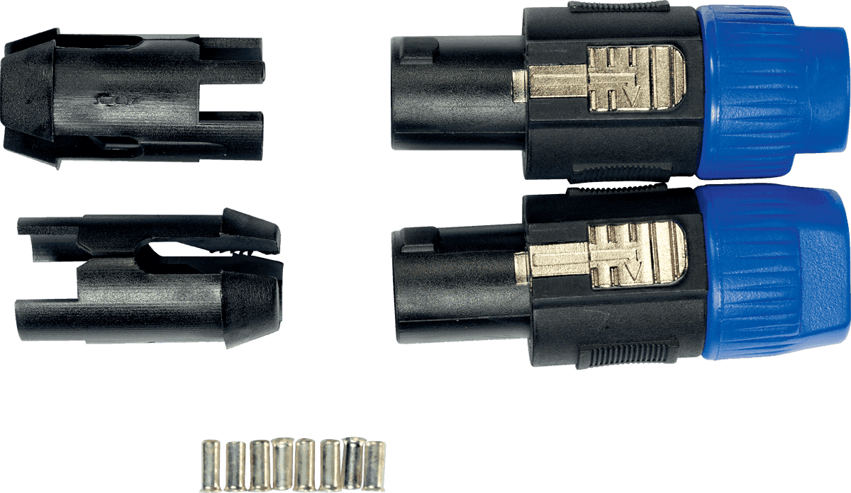 4 poles Speakon plug set of 2