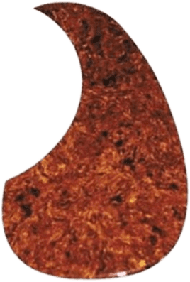 Folk pickguard, teardrop shape, tortoiseshell type