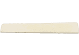 Plastic saddle for folk guitar