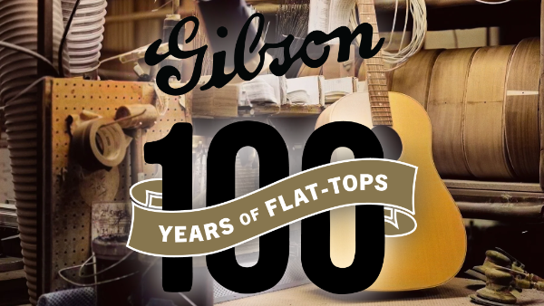100 years of Gibson flat-top acoustic guitars